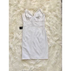 Express White Bodycon Midi Dress